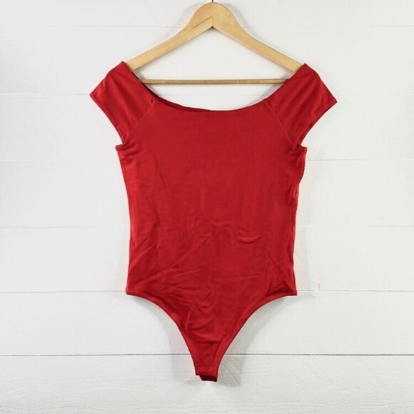 NWOT Everlane poppy red bodysuit S - Picture 3 of 4